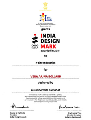 India Design Mark Award 2015 - Vera - Ajna Bollard