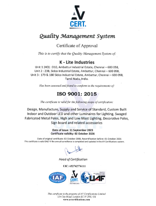 ISO 9001:2015 - 2023-2026