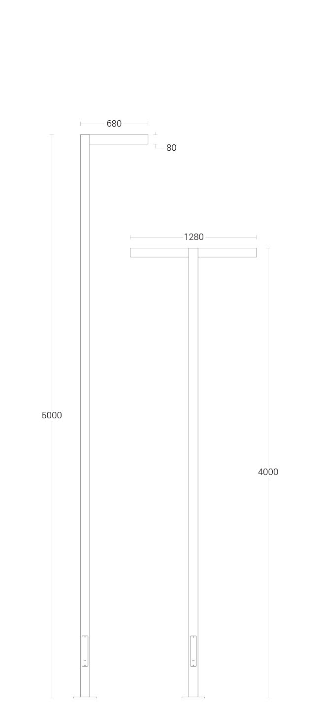 Alpha - dimensional drawing