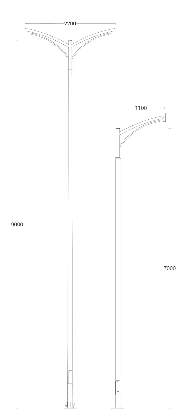 American - dimensional drawing