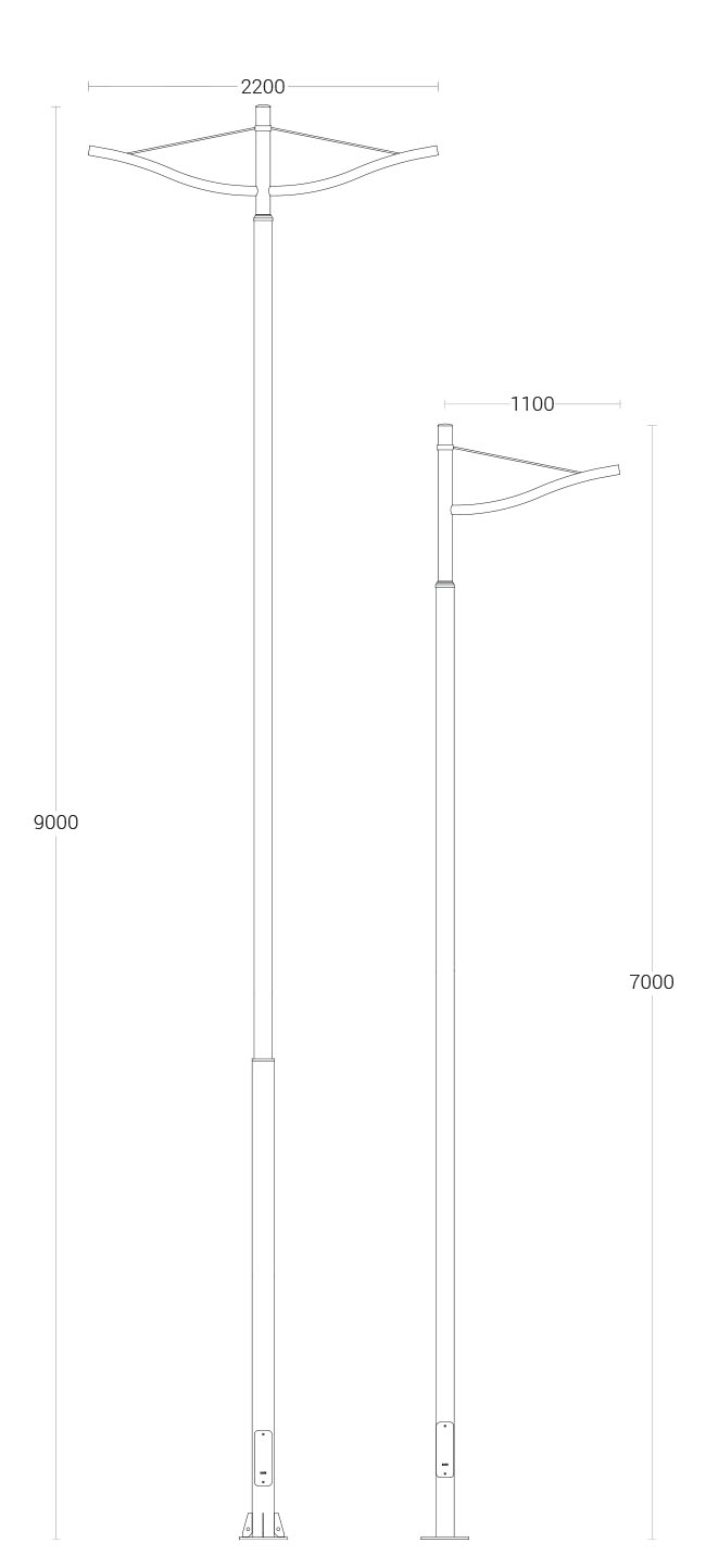Hawk - dimensional drawing