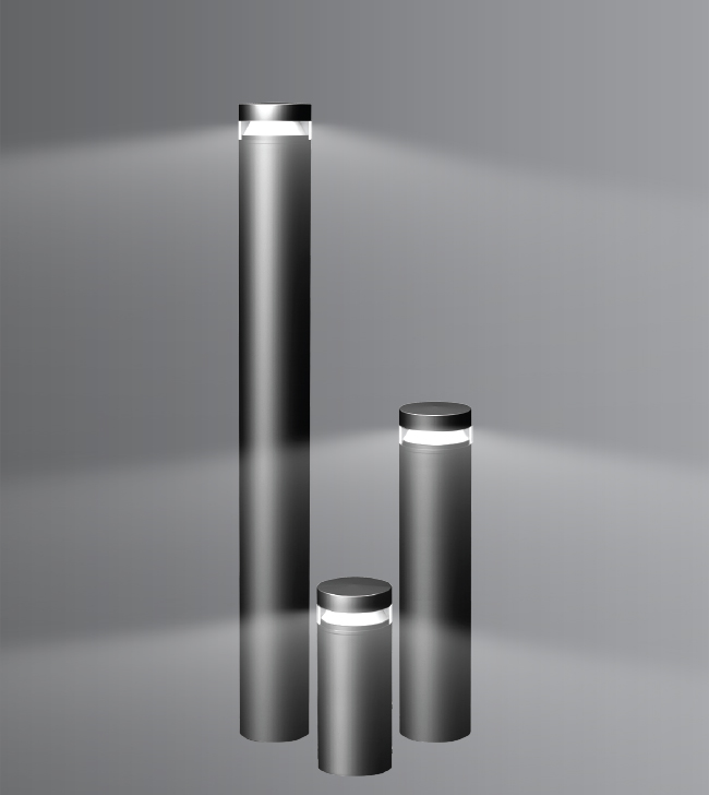 Sleek Ajna Bollard - 3D view