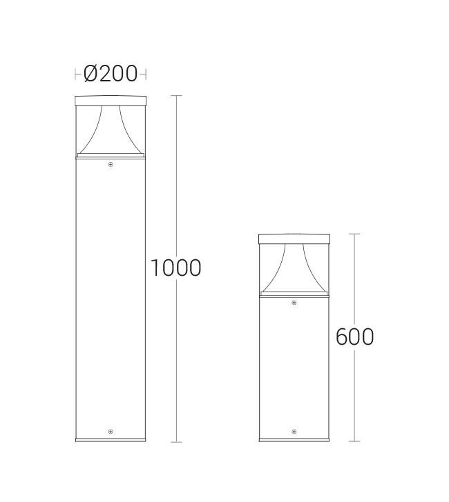 Vera Bollard - dimensional drawing