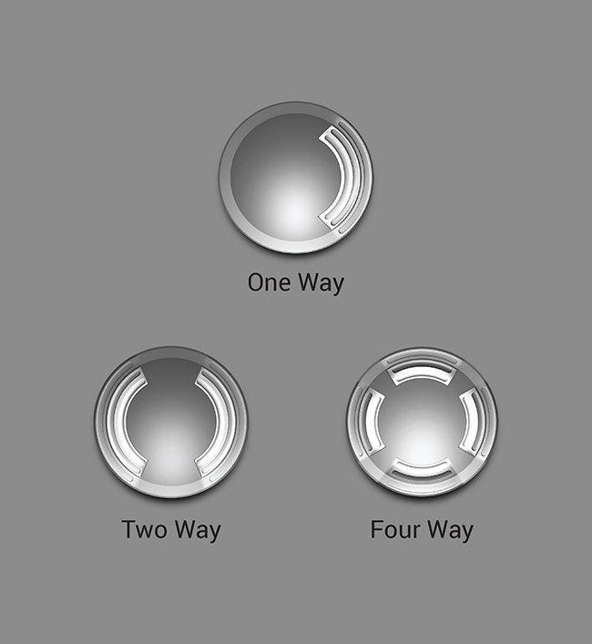 In-Ground Luminaire - 1/2/4 Way - 3D view