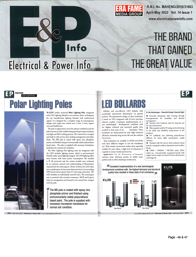 Electrical & Power Info - Apr & May 2022