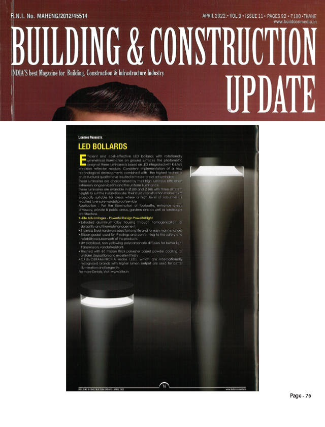 Building & Construction Update - APRIL 2022