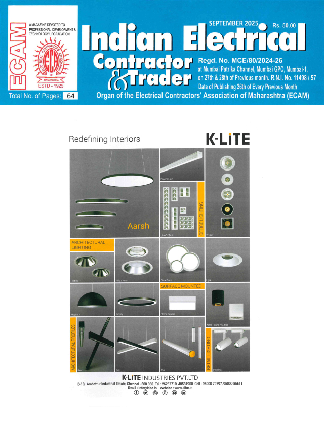 Indian Electrical Contractor & Trader - September - 2025