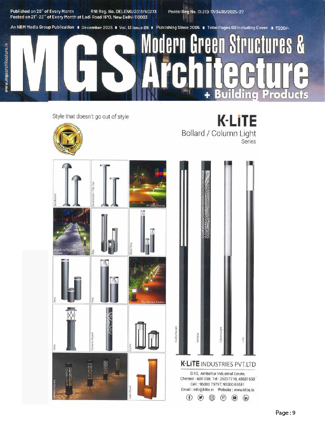 MGS Modern Green Structures & Architecture - December  - 2025