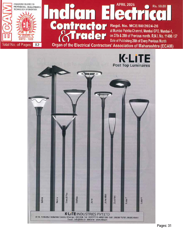Indian Electrical Contractor & Trader - April - 2026