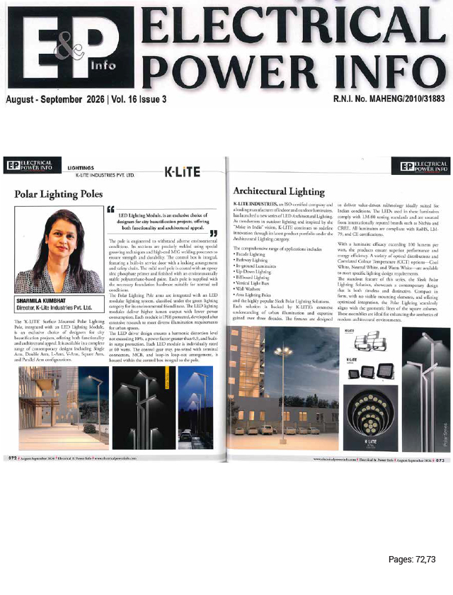 Electrical & Power Info - August - September - 2026